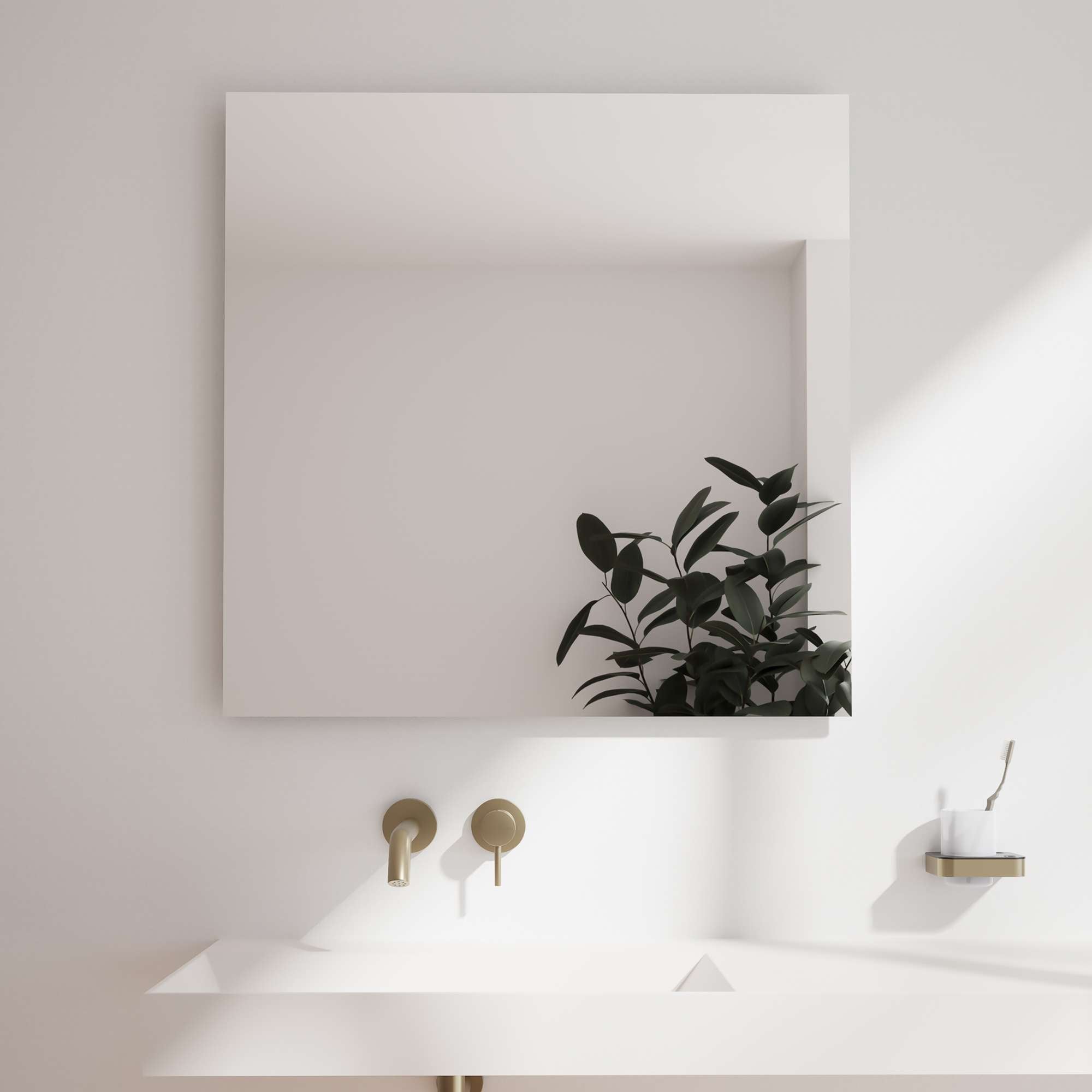 Espelho retangular Basic 120 × 70 cm
