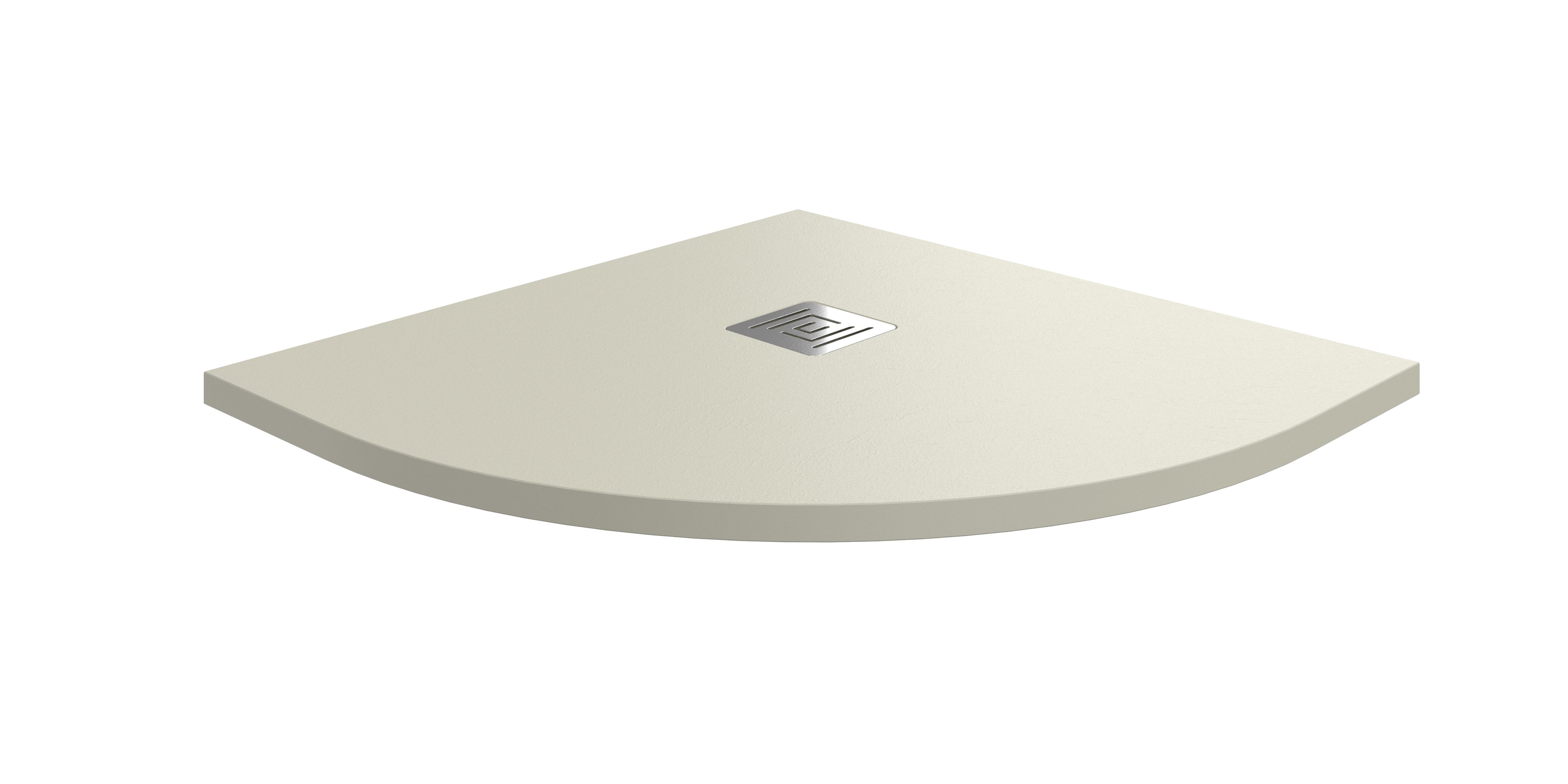 Base de duche Ardesia semicircular Bege