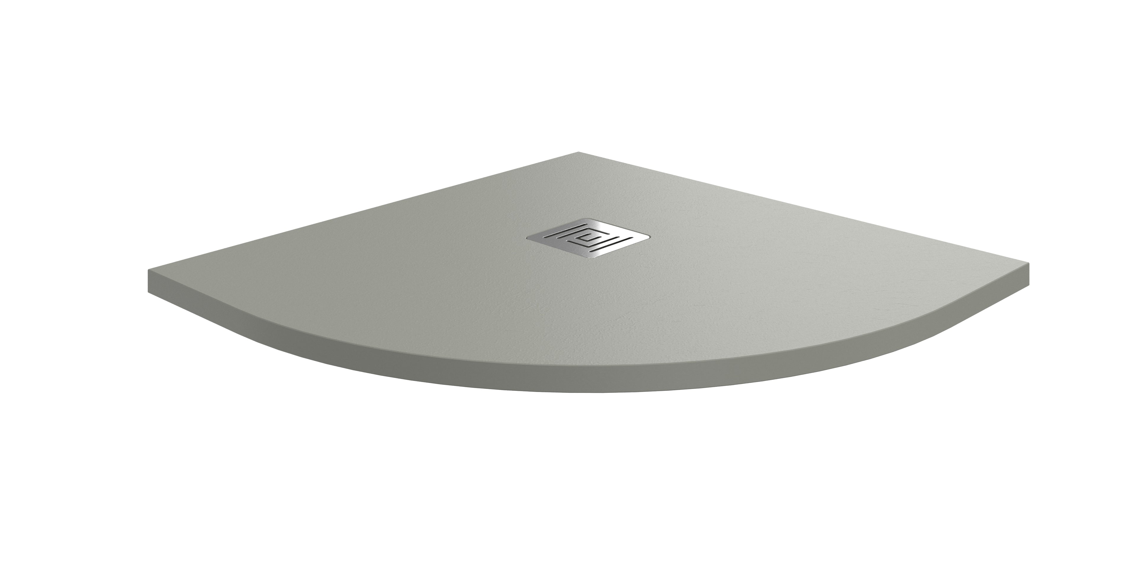 Base de duche Ardesia semicircular Cinza