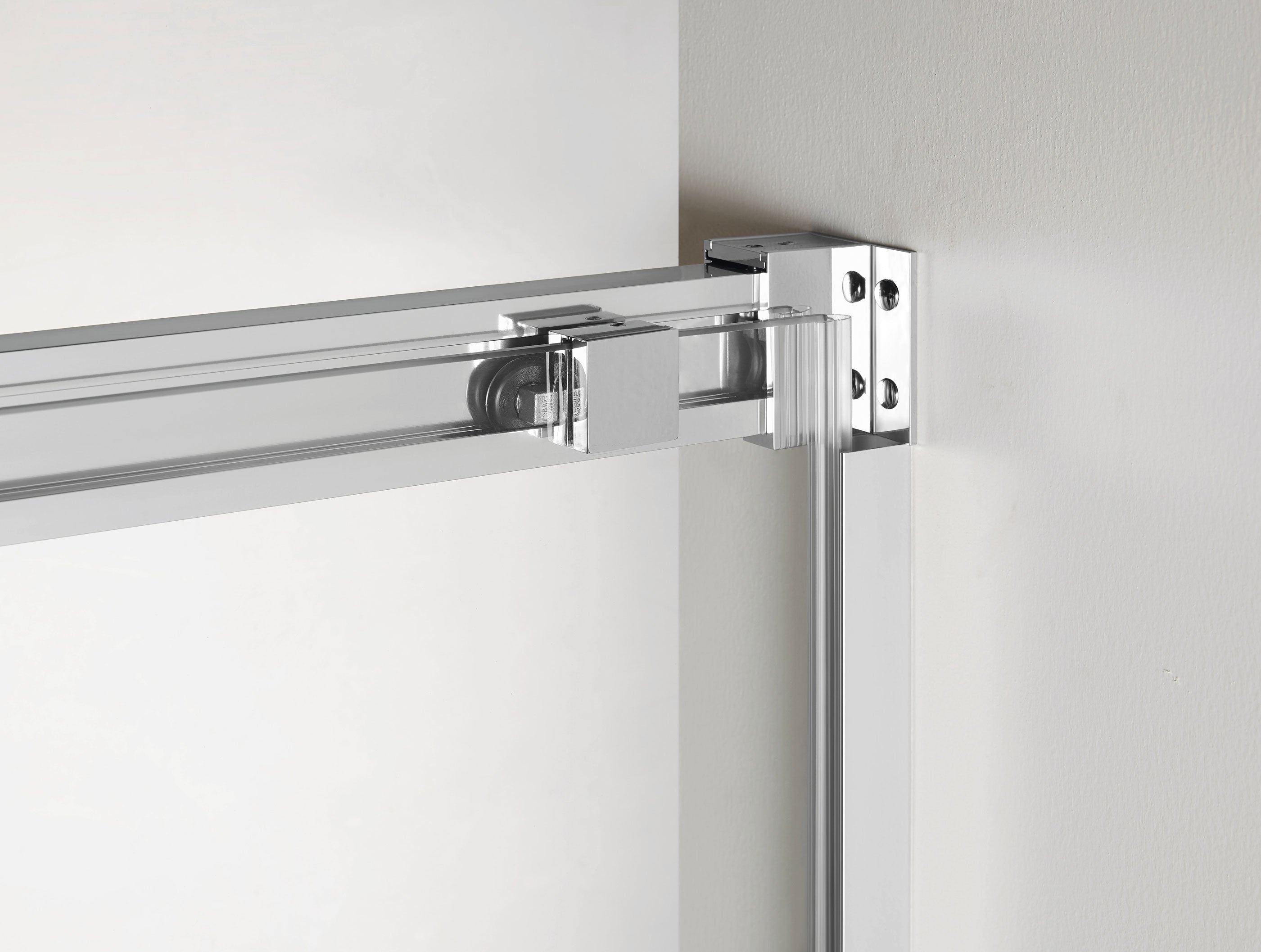 Resguardo de duche Angular GME Tandem Cromo | Fixo + Correr + Dobrável 6mm