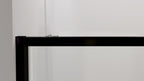 Resguardo de duche Frontal GME Twenty com Vidro Lateral Preto | 6mm