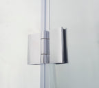 Resguardo de duche Angular GME Tandem Cromo | Fixo + Correr + Dobrável 6mm