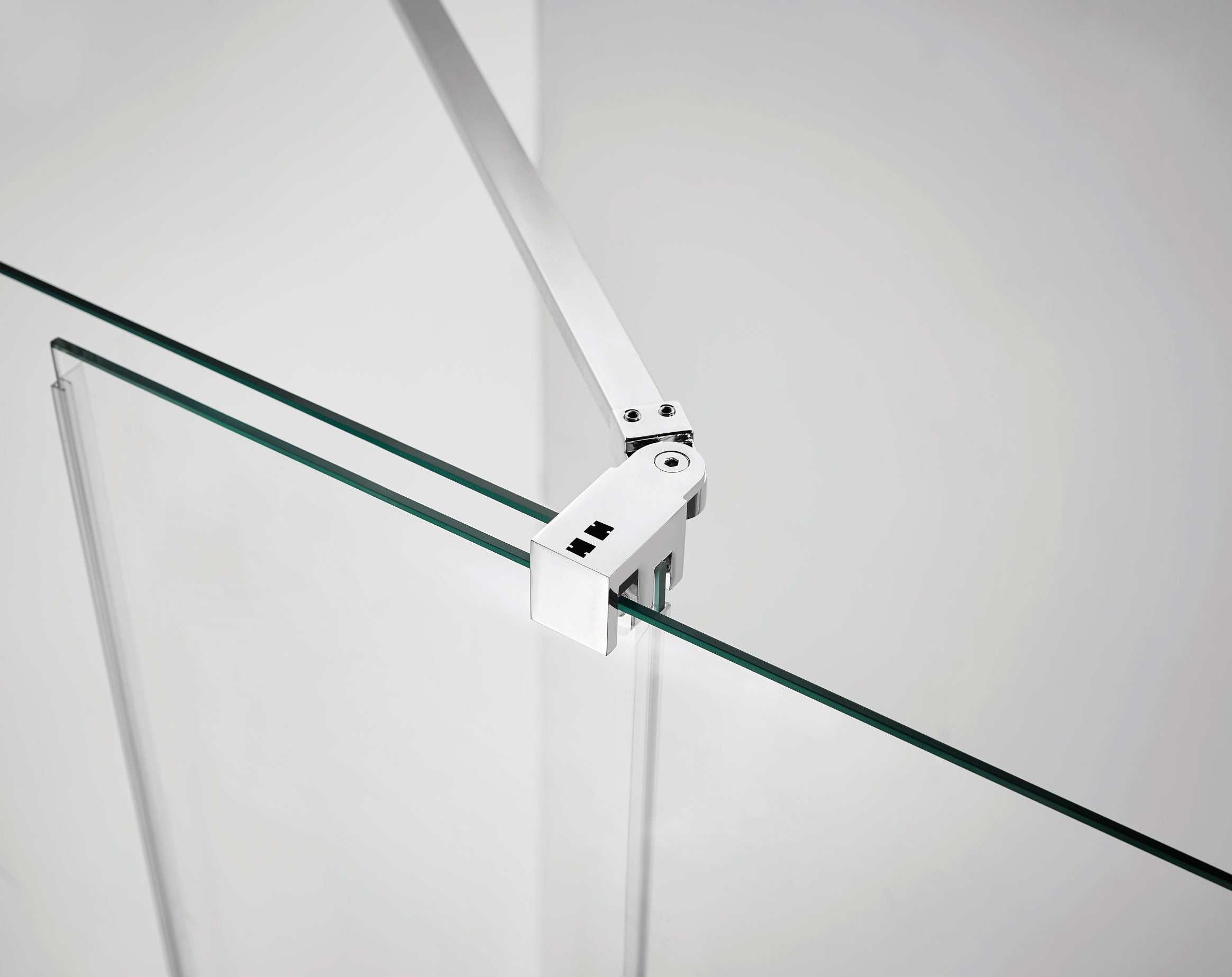 Resguardo de duche de Duche Frontal GME Vitro com Vidro Lateral Cromo | Lateral 8mm