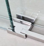 Resguardo de duche Angular GME Moving Cromo | Abertura ao Vértice 8mm Inox