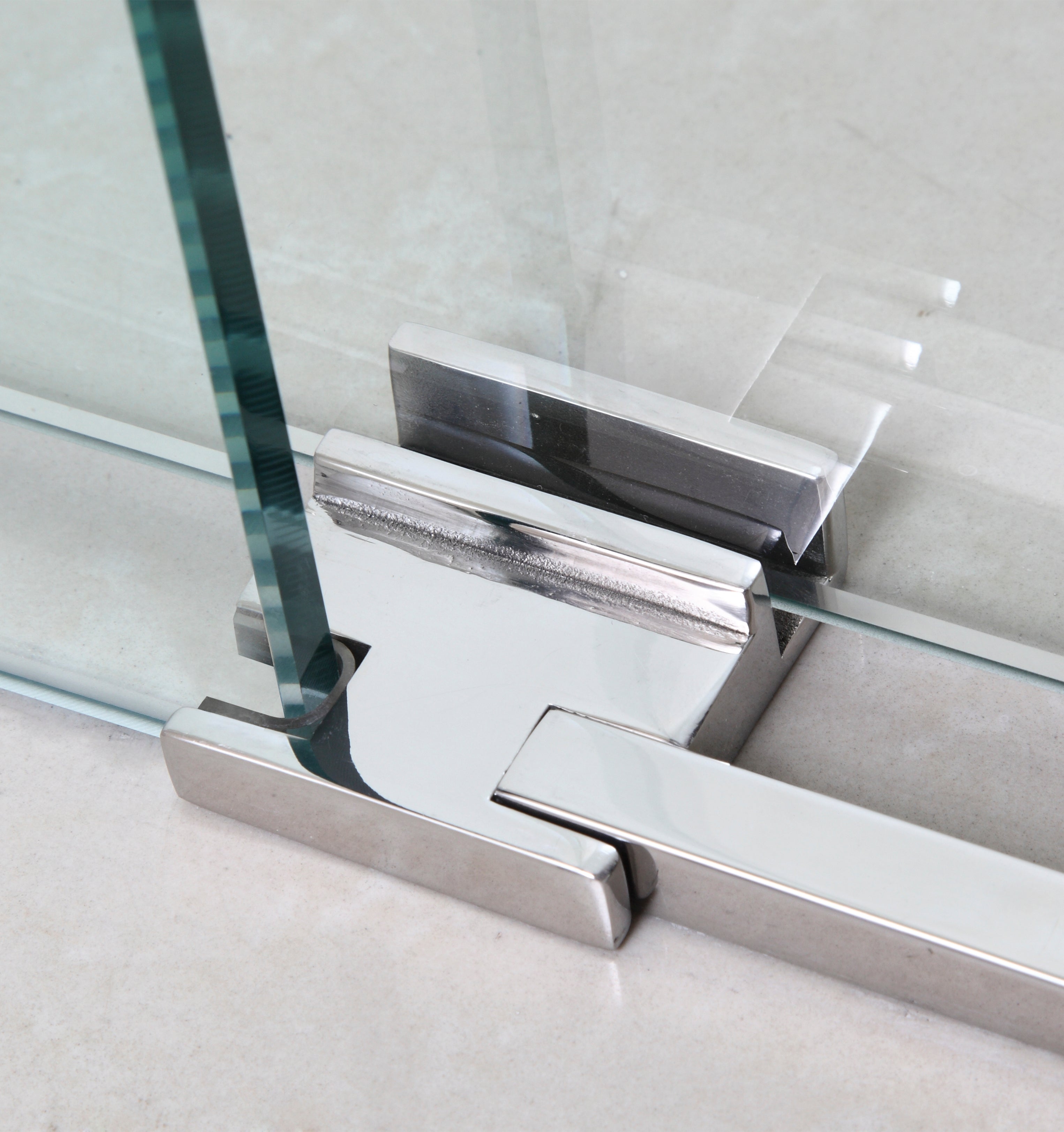 Resguardo de duche Angular GME Moving Cromo | Abertura ao Vértice 8mm Inox