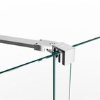 Resguardo de duche Frontal GME Kenna com Vidro Lateral | Cromo 8mm