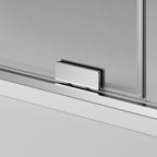 Resguardo de duche Frontal GME Kenna com Vidro Lateral | Cromo 8mm