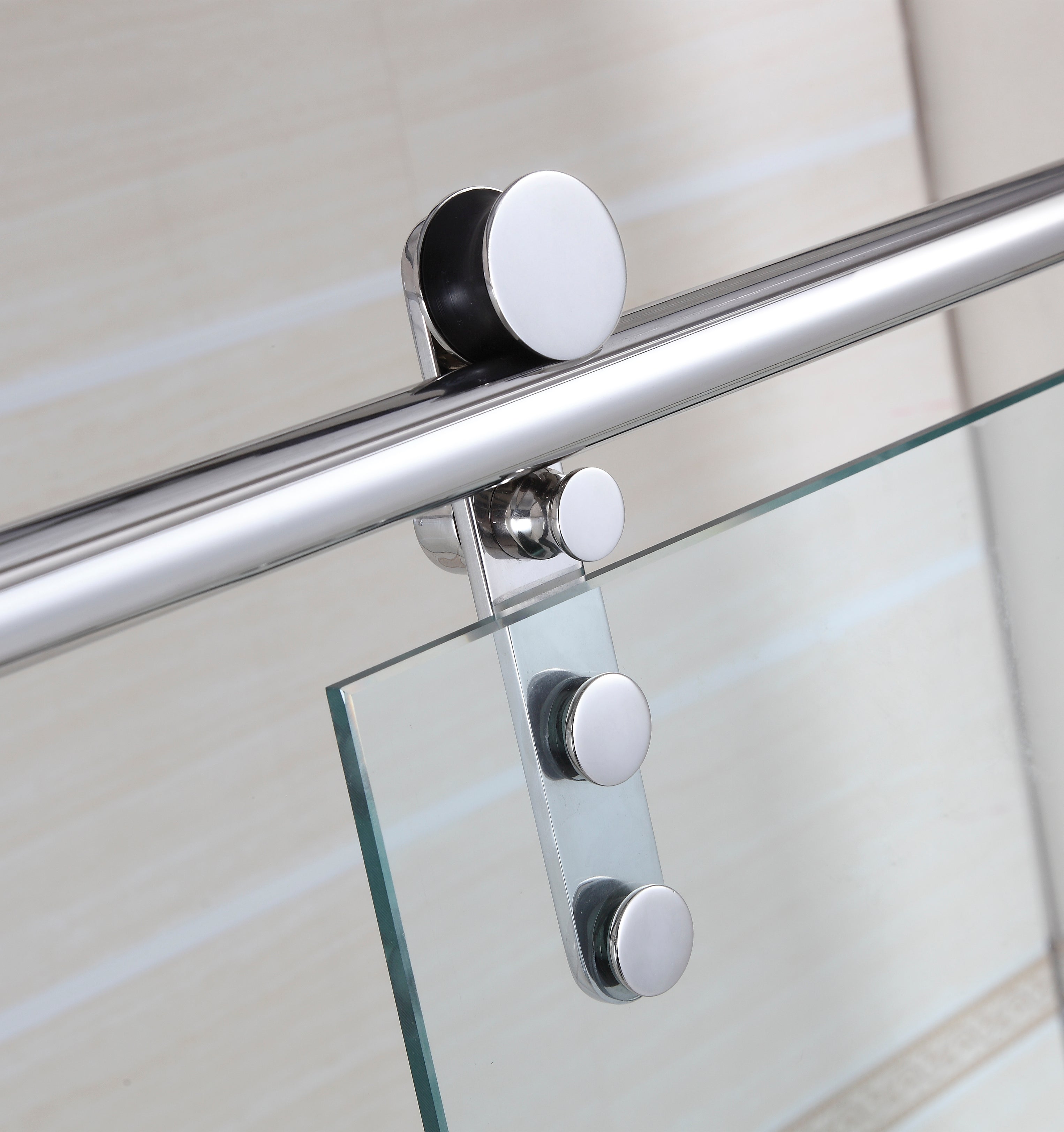 Resguardo de duche Angular GME Moving Cromo | Abertura ao Vértice 8mm Inox