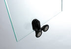 Resguardo de duche Semicircular GME Prestige Titan Preto Mate | Duche 6 e 8mm