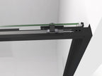 Resguardo de duche Frontal GME Twenty com Vidro Lateral Preto | 6mm