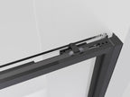Resguardo de duche Frontal GME Twenty com Vidro Lateral Preto | 6mm