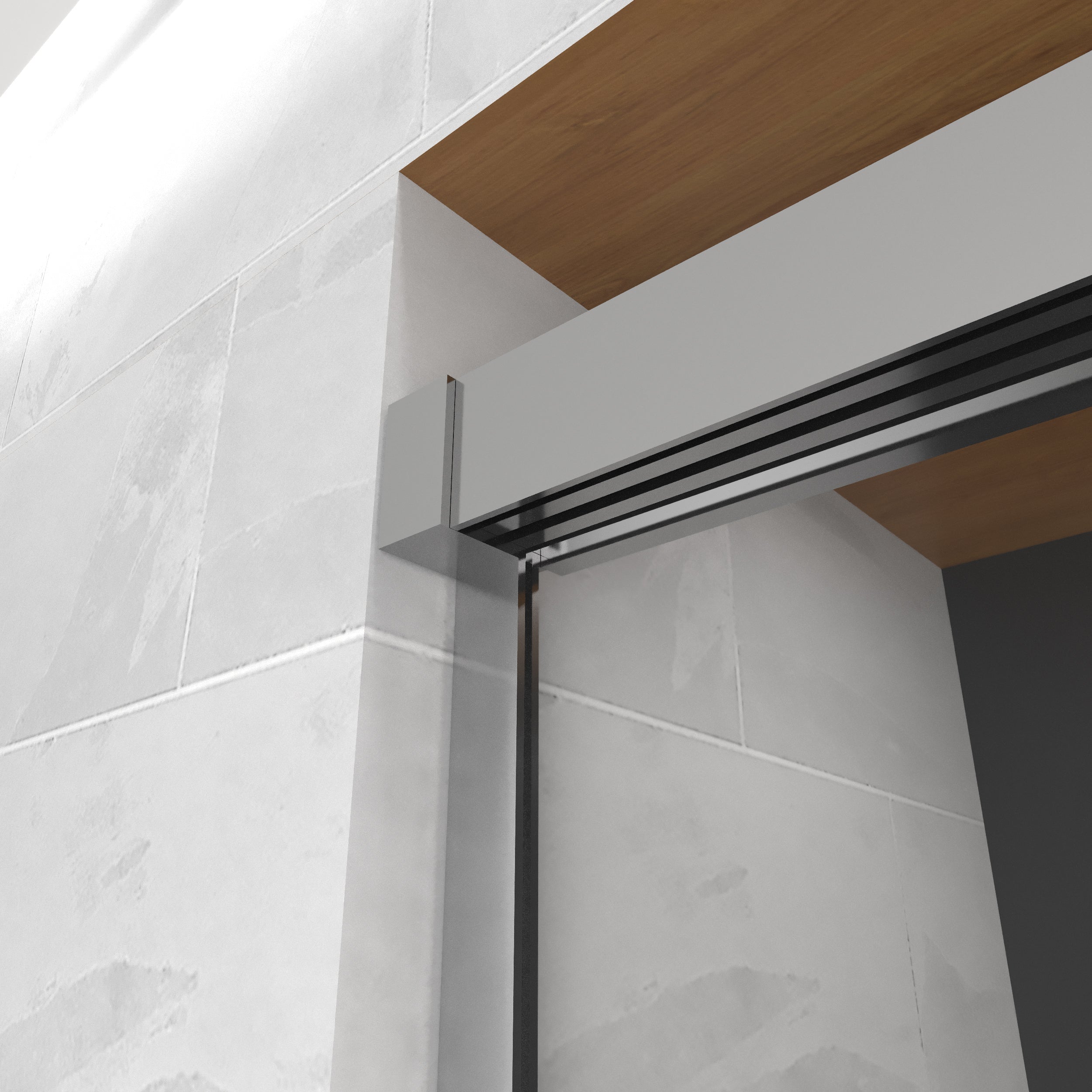 Resguardo de duche Frontal GME Trio Cromo | 3 Folhas 6mm
