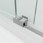 Resguardo de duche Frontal GME Basic Cromo com Vidro Lateral | Porta de Correr