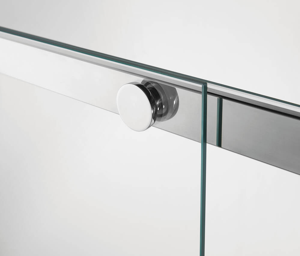 Resguardo de duche Frontal GME Rotary Cromo | Porta de Correr 6mm