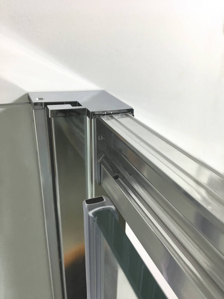 Resguardo de duche Angular GME Prestige Titan Cromado | Portas de Correr