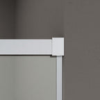 Resguardo de duche Frontal GME Basic Cromo com Vidro Lateral | Porta de Correr
