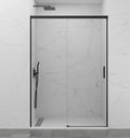 Resguardo de duche Frontal GME Basic Preto | Porta de Correr 6mm