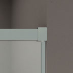 Resguardo de duche Frontal GME Basic Nickel | Porta de Correr 6mm