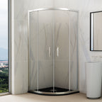 Resguardo de duche Semicircular GME Prestige Titan Cromo | 6 e 8mm Anticalcário