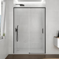Resguardo de duche Frontal GME Twenty Preto Mate | Vidro 6mm