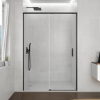 Resguardo de duche Frontal GME Twenty Preto Mate | Vidro 6mm
