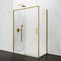 Resguardo de duche Frontal GME Twenty com Vidro Lateral Ouro | 6mm