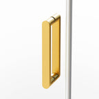 Resguardo de duche Frontal GME Kenna com Vidro Lateral | Ouro 8mm